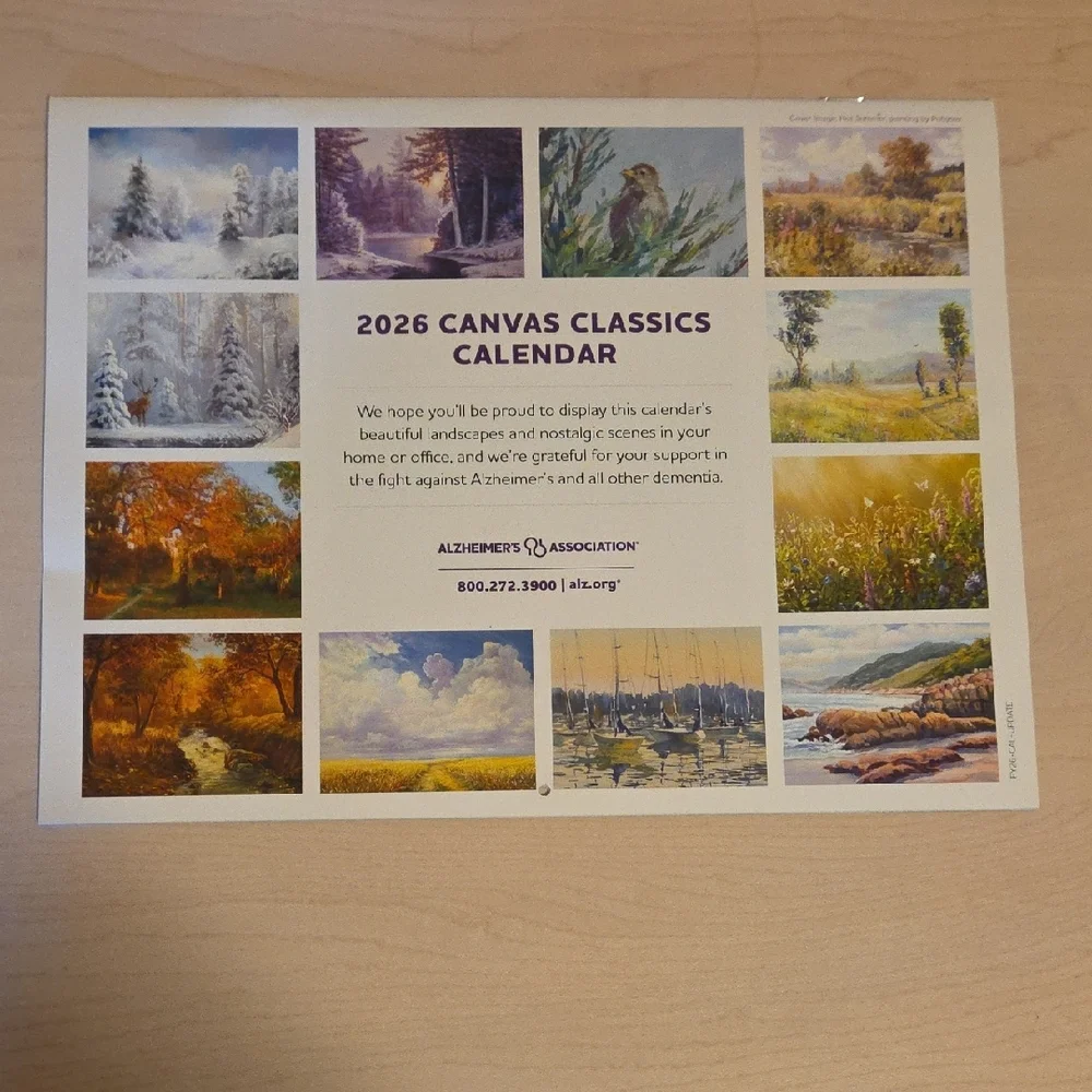 2026 Wall Calendar featuring Canvas Classics